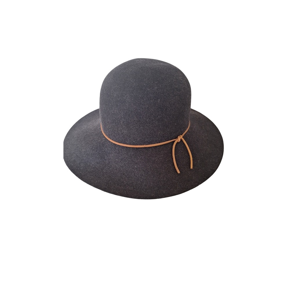 Rag & Bone 100% Wool Black / Charcoal Grey Dunaway Hat Size M